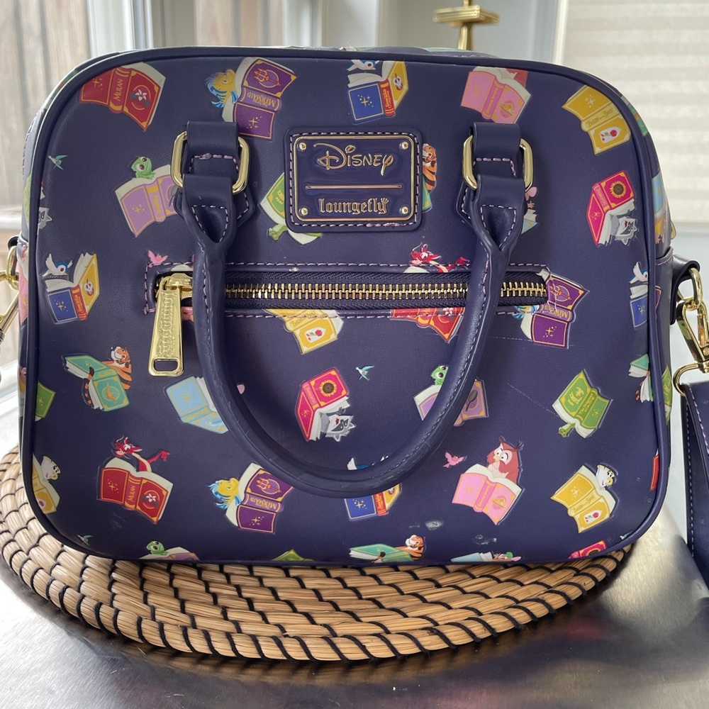 Loungefly x Disney books & sidekicks purse